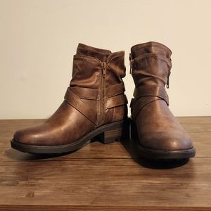 Rustic Brown Ankle Boots